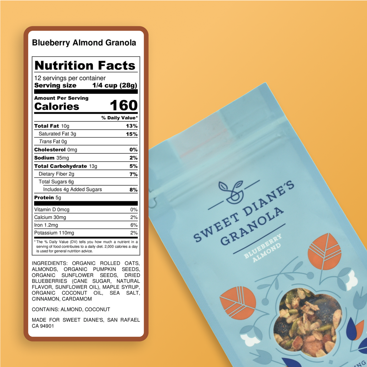 Sweet Diane's Blueberry Almond Granola