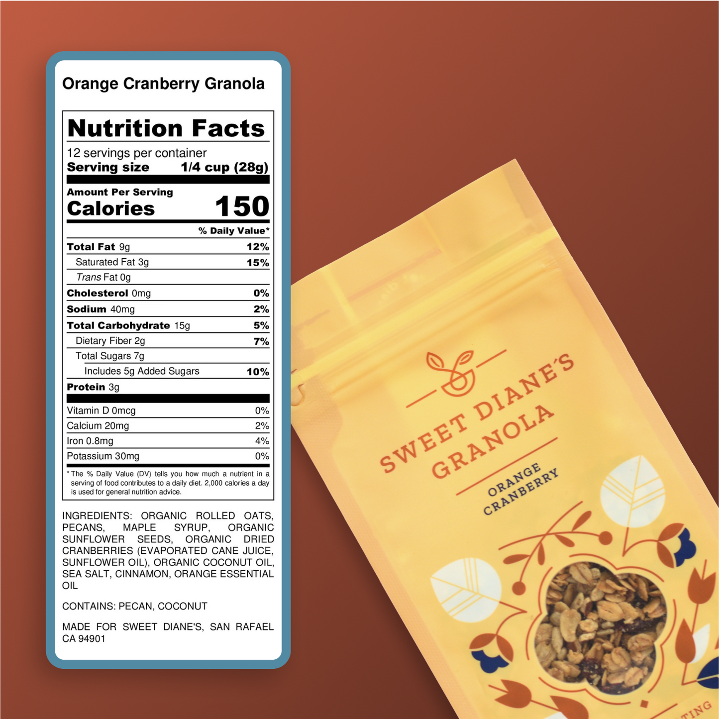Sweet Diane's Orange Cranberry Granola